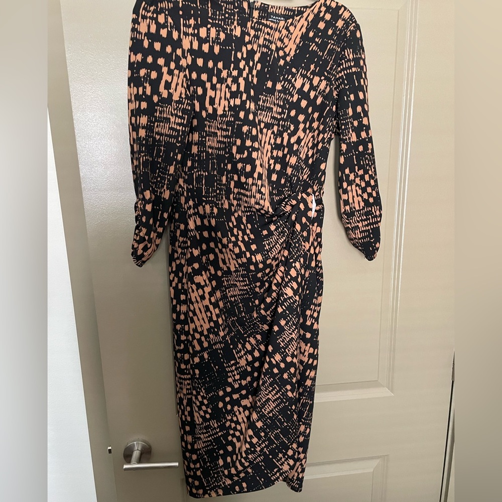 Black and Brown Tahari Dress